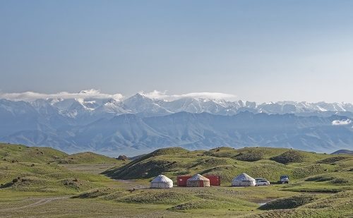 Campamento de yurtas