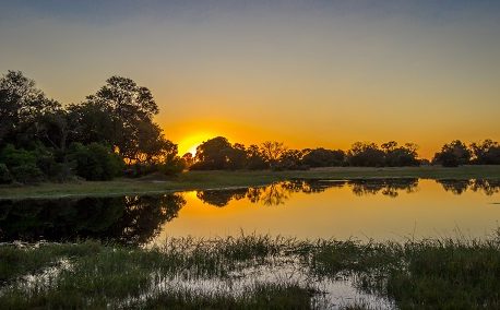 Puesta de sol Zambia Puesta de sol Zambia
