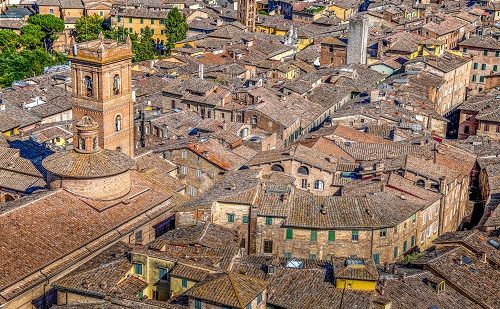 Siena en la Toscana